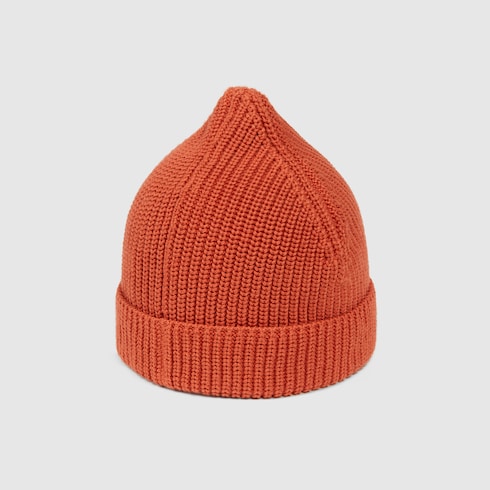 Baby cotton hat with Gucci Web