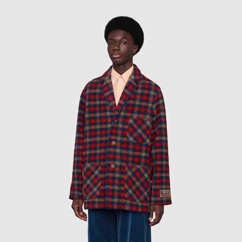 Gucci plaid jacket online