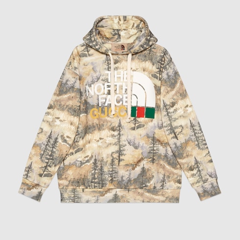 mens north face camo hoodie