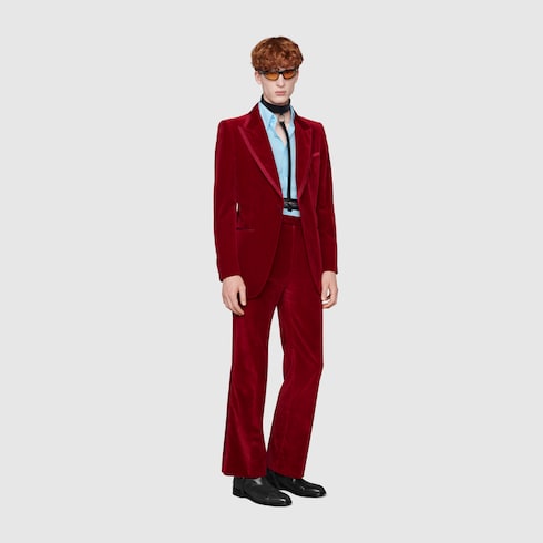 Stretch velvet jacket