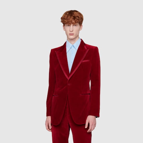 Stretch velvet jacket