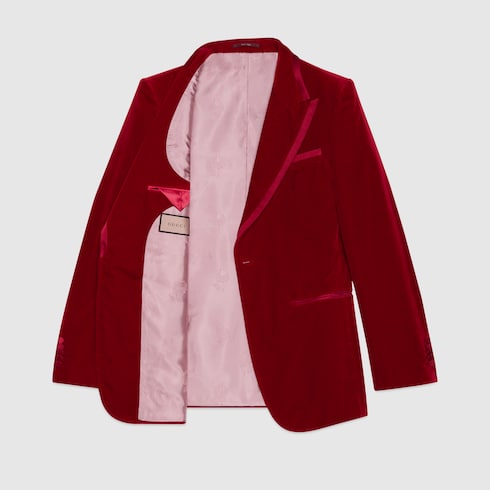 Stretch velvet jacket
