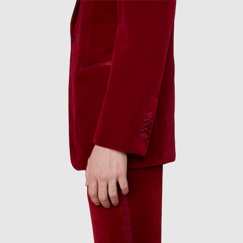 Stretch velvet jacket