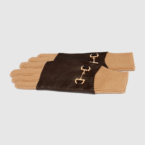GLOVES IN TORTILLA BROWN WOOL 462255