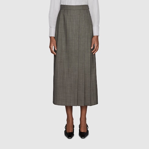 スカート A FERRETTI Woman Skirt Grey 01815102 516 Fax Copy Express Pleated Skirt | Grey | FARFETCH