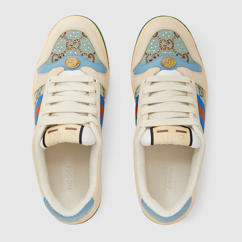 Gucci Ace Sneaker With Crystals in Blue