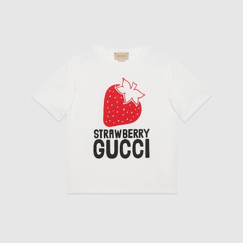 gucci shirt with strawberry