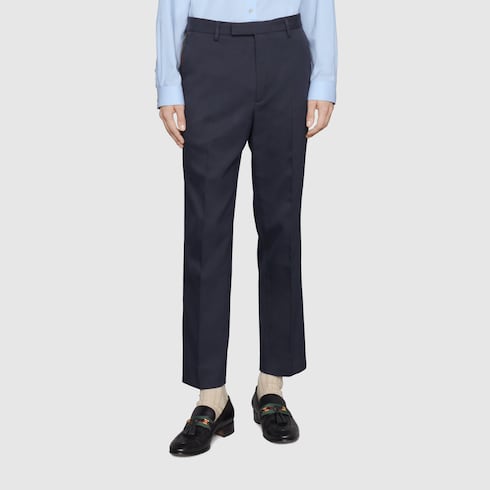 Cotton ankle pant with Web
