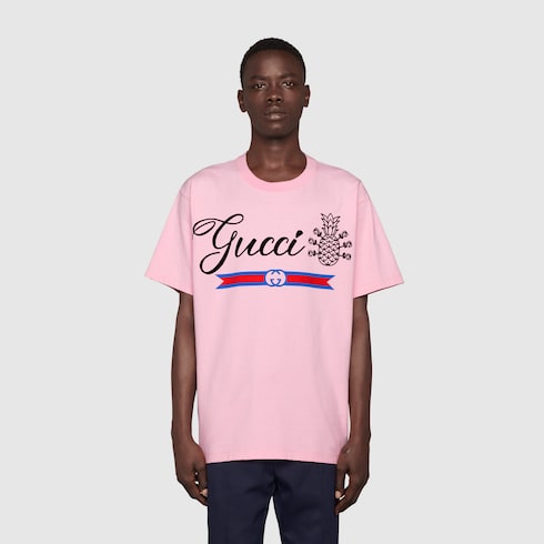 Camiseta algodón Gucci Pineapple en 