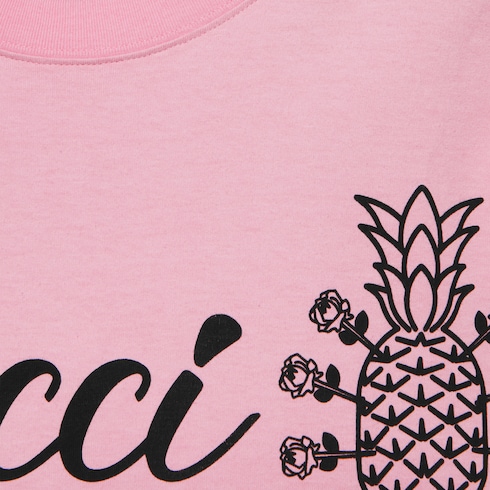 Camiseta algodón Gucci Pineapple en 