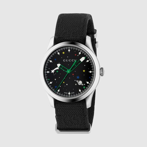 G-Timeless watch, 38mm in black GG 