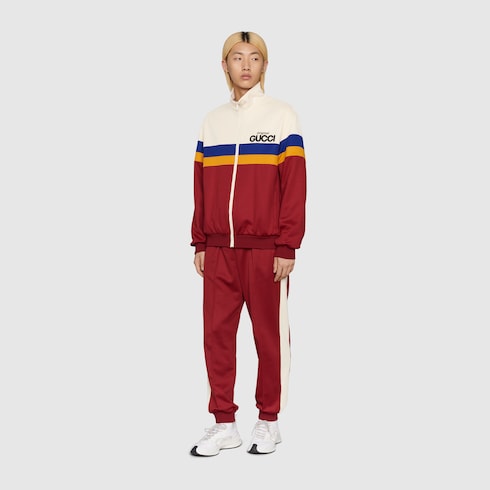 Original Gucci print jersey jacket in Red Ready to wear GUCCI SI
