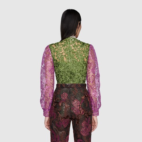 gucci lace shirt