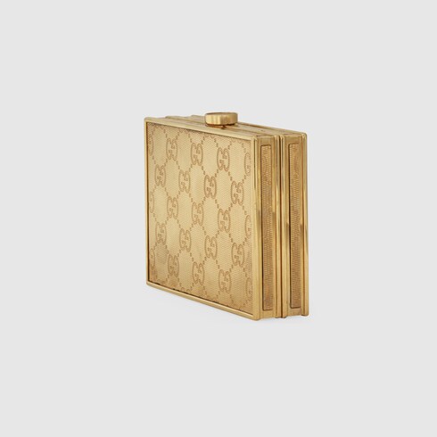 GG mini bag in gold-toned metal | GUCCI® NO