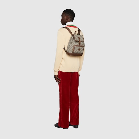 Gucci Canvas GG Supreme Backpack