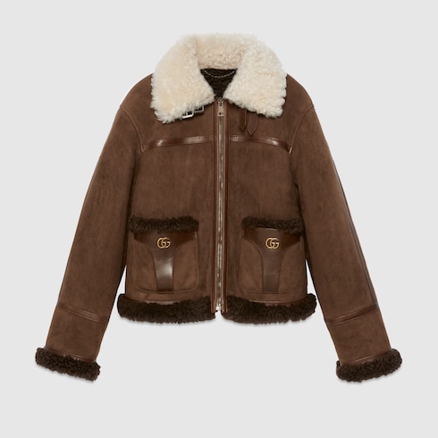 closed shearling parka