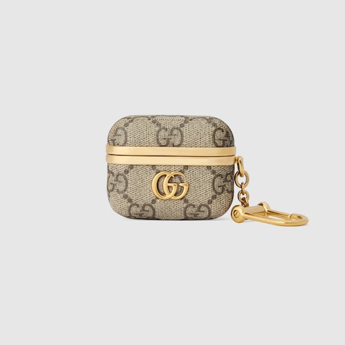 GG Marmont case for AirPods Pro in GG Supreme canvas | GUCCI® PL