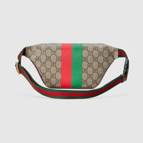 Marsupio GG Gucci Tiger in tessuto Supreme beige ed ebano | GUCCI® Italia