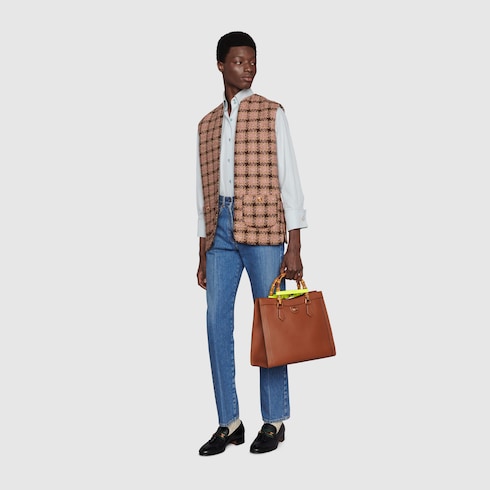 Lame check tweed vest in Pink Ready to wear GUCCI SI