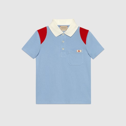 blue gucci polo