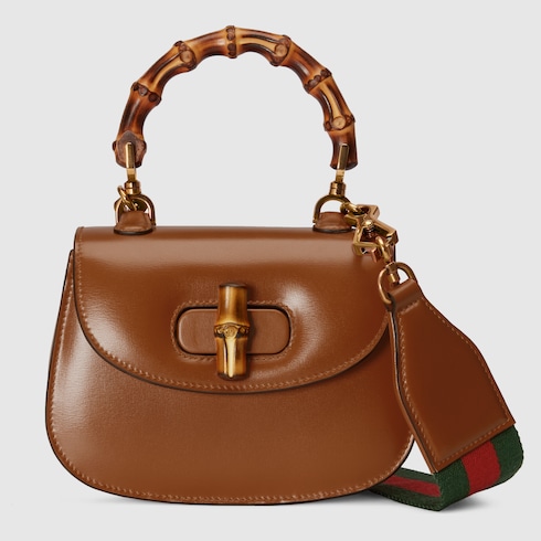 Minibolsa con asa superior Gucci Bamboo 1947