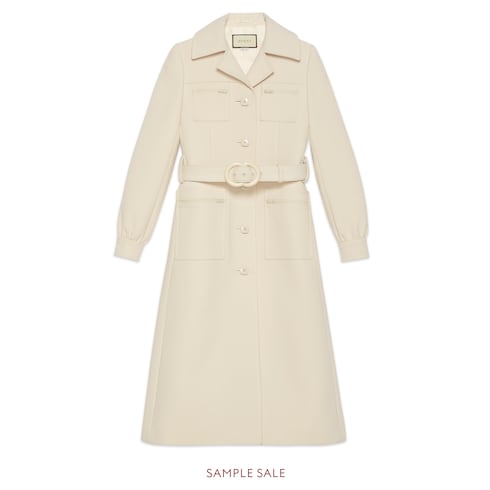 Gucci white 2025 wool coat