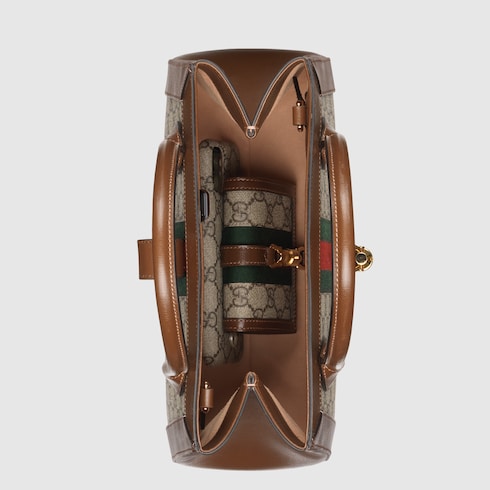 Cabas avec fermeture à piston moyen format