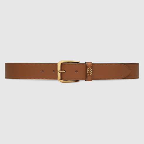 Belt with square buckle and Interlocking G Detail 2