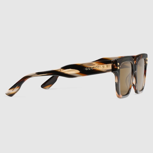 Rectangular frame sunglasses