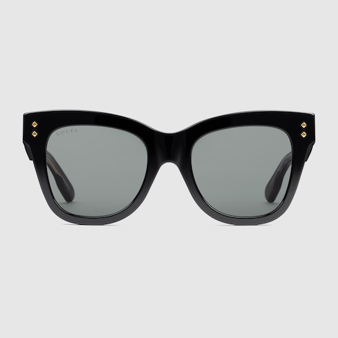 Black acetate best sale sunglasses gucci