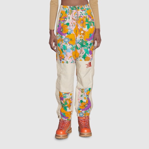 The North Face x Gucci nylon trousers in multicolour | GUCCI® SG