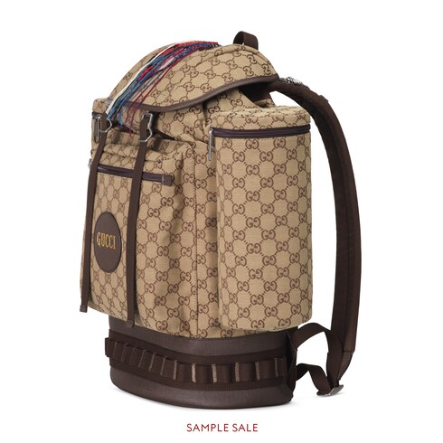 gucci gg canvas backpack
