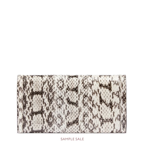 Ophidia snakeskin continental wallet