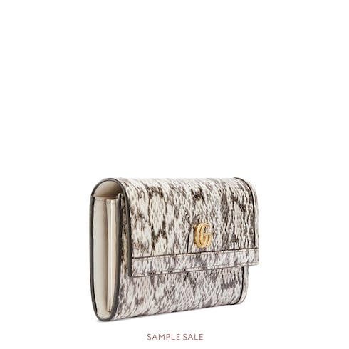 Ophidia snakeskin continental wallet