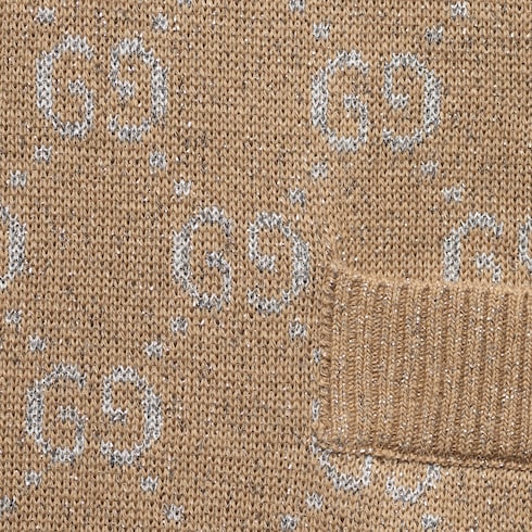 Lamé GG jacquard polo dress