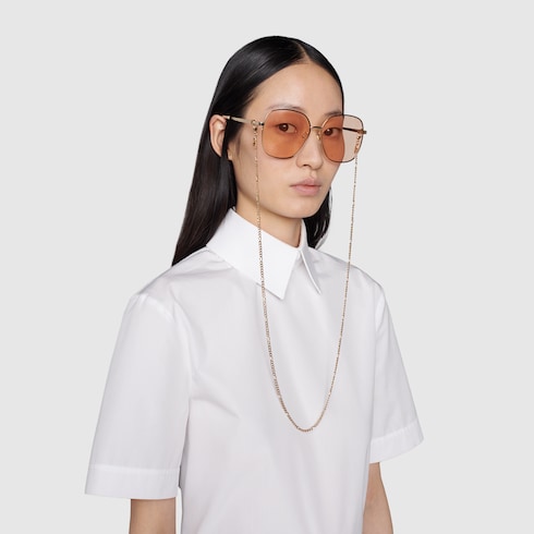 Gafas de sol con puente de la nariz bajo