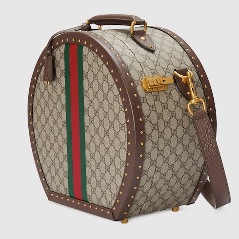 Gucci Savoy small hat case with Web