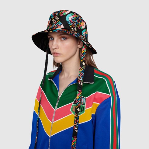 The North Face x Gucci reversible bucket hat in black GUCCI US