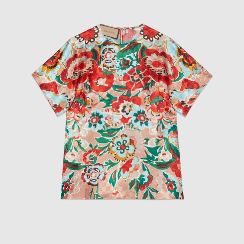 gucci flower print shirt