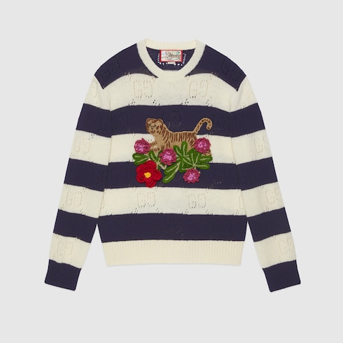 Gucci tiger 2025 wool sweater