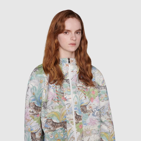 Gucci Tiger reversible bomber jacket Detail 13