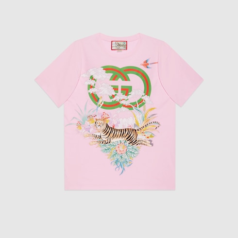 gucci tiger shirt button up