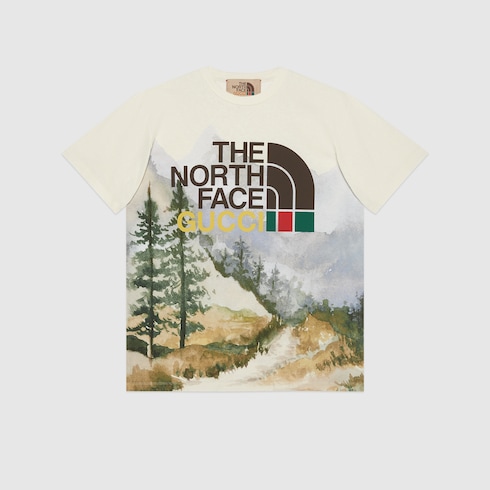 the north face x gucci t shirt