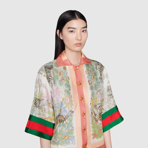Camisa tigre gucci deals