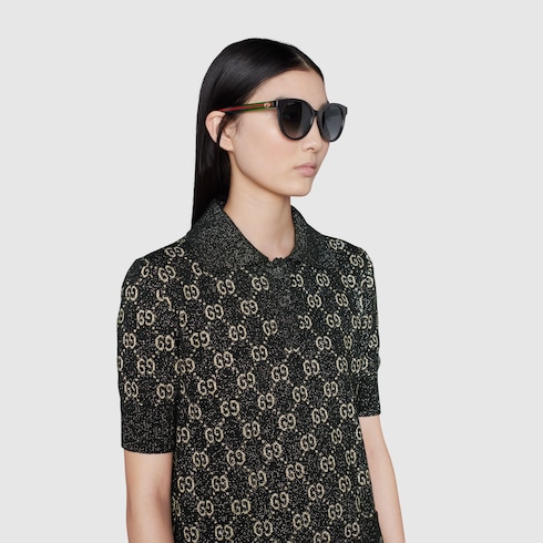 Sonnenbrille mit rundem Rahmen