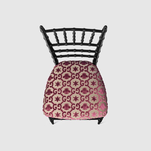 Sedia Chiavarina con motivo GG jacquard
