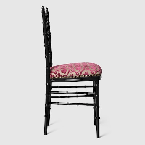 Sedia Chiavarina con motivo GG jacquard