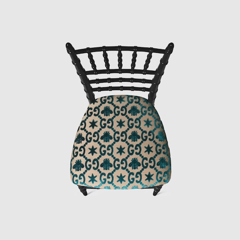 Sedia Chiavarina con motivo GG jacquard