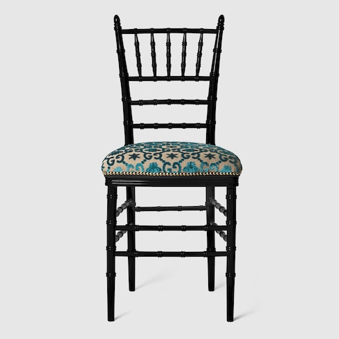 Sedia Chiavarina con motivo GG jacquard