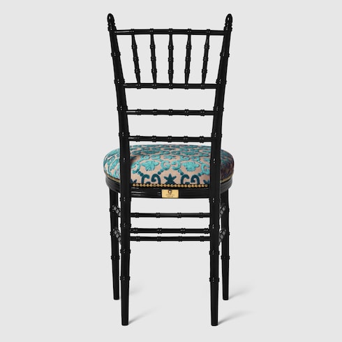 Sedia Chiavarina con motivo GG jacquard
